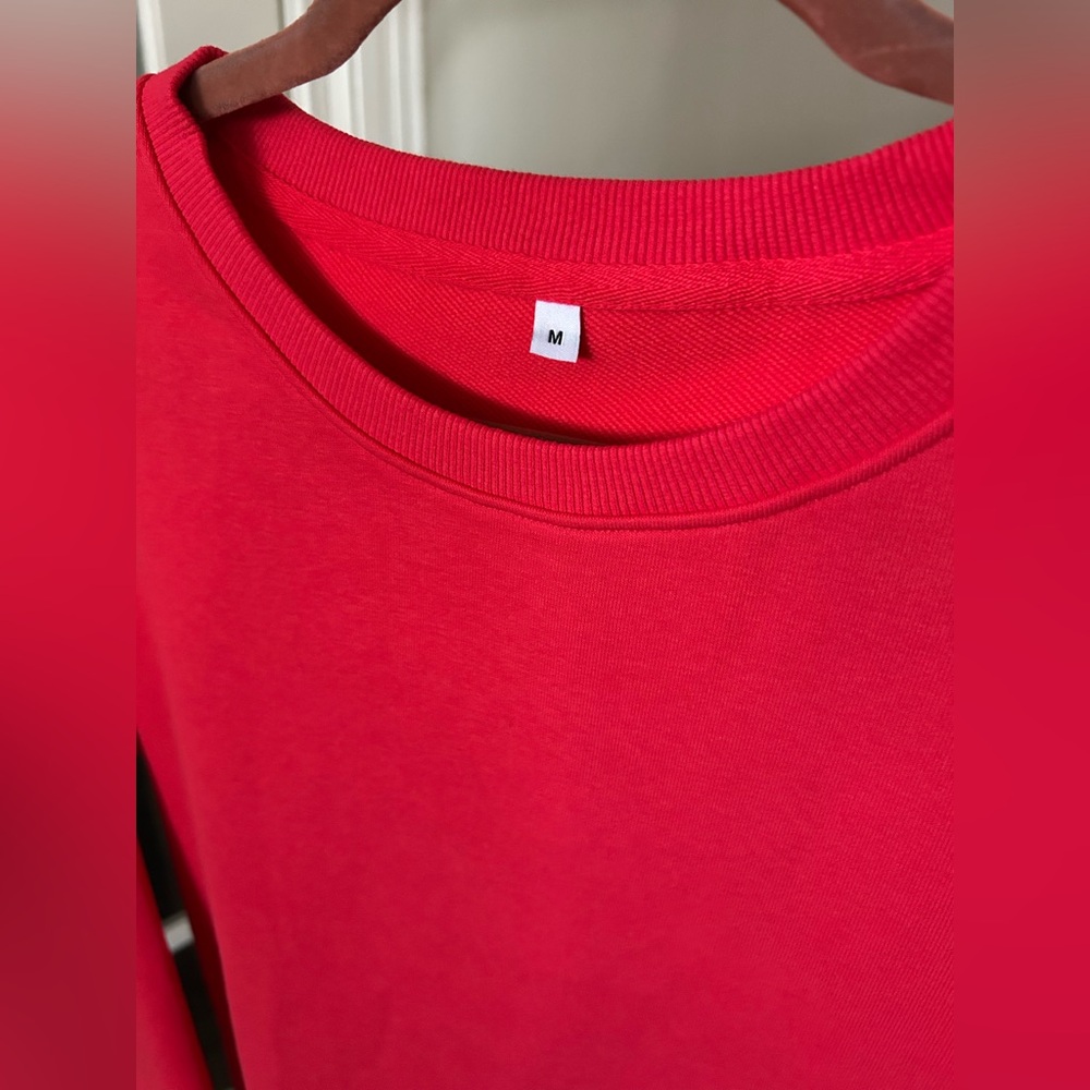 Brand New Bright Red Sweater (M) - Picture 3 of 5